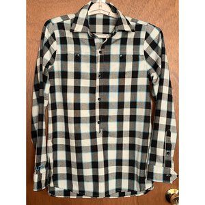 Burton‎ Dryride Cool Flavors Womens XS Plaid Button Flannel Shirt Snowboard